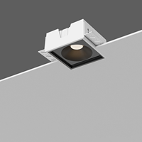 Spot Led sans cadre Spot encastré Anti-éblouissement Lampe carrée Design minimaliste Downlight en aluminium pour salon cuisine