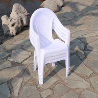 Chaise en plastique blanche portable empilable pour adulte, chaise de jardin, chaise longue d'extérieur, fauteuil pour mariage, fête, banquet, événement