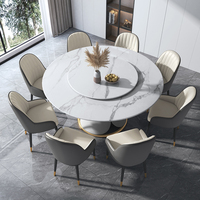 HANYEE Vente chaude Ensemble de table et de chaises de salle à manger de luxe pour la maison, moderne, 6 chaises, pieds robustes, cadre en acier inoxydable
