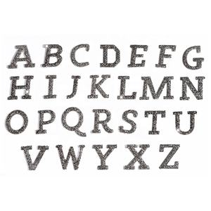 แผ่นตัวอักษรรีดติดพลอยเทียมสำหรับ3D แผ่นตัวอักษรแบบรีดติดได้ - Product Image 2