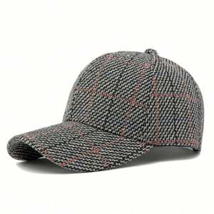 Nouvelle Casquette de Baseball Femme Automne 2024 à Visière Rigide, Motif Écossais, Protection Solaire, Vente en Gros - Product Image 4