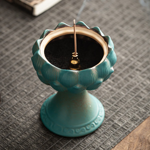 Dropshipping Prodotti 2021 Retro Bruciatori di Incenso di Loto Possessore di Incenso del Drago Bastoni Bruciatore di legno di Sandalo Buddismo Ceramica Incensiere - Product Image 2