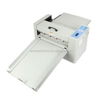 WD-6602 Mini bureau A4 taille 330mm/12.99 pouces machine à perforer à alimentation manuelle machines de rainage de papier numérique semi-automatique