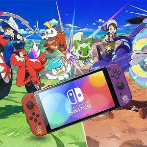 Nuovo prodotto esplosione Nin Tendo Switch Oled Console di gioco versione giapponese nintendo Switch Host Oled Poke Mon Vermilion Limited - Product Image 6
