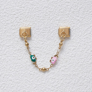 จี้ห้อยคอแบบโมดูลาร์สไตล์อิตาลี ลายเรขาคณิต วัสดุโลหะผสมสังกะสี สำหรับทุกเพศ เหมาะสำหรับงาน DIY เครื่องประดับ - Product Image 2