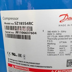 Compresor Scroll Danfoss Sz185s4cc 15Hp, Alimentación CA, Uso Industrial Estacionario - Product Image 3