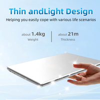 Laptop Murah Laris Manis 14 Inch Win10 Quad Core Intel untuk Kantor 8GB+128GB IPS