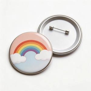 China Factory <b>Cheap</b> Custom High Quality Cartoon Tinplate Anime Round Pin Badge - Product Image 1