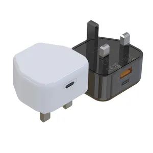 Tùy Chỉnh Sạc Nhanh USB Loại C 20 Wát Power Adaptor PD Sạc UK Cắm 3 Pin Anh Sạc Điện Thoại USB C Adapter Đối Với Apple iPhone