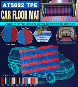 Ensemble de tapis de sol pour camion et voiture TPE - Robuste, toutes saisons, 3 mm d'épaisseur, sur mesure, doublure de coffre arrière, tapis de voiture - Product Image 5