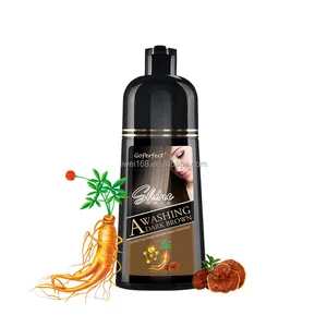 Logo personalizzato tinture per capelli Shampoo veloce a base di erbe per capelli brasiliano colore dello Shampoo Shampoo per capelli bianchi al nero