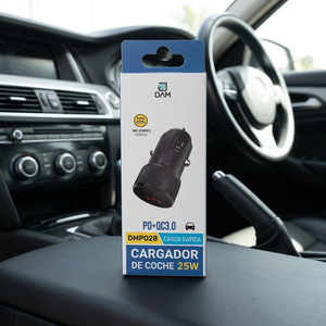 Adaptateur de chargeur de voiture 25W DMP028 PD+QC 3.0, conçu pour une connectivité automobile améliorée - Product Image 2