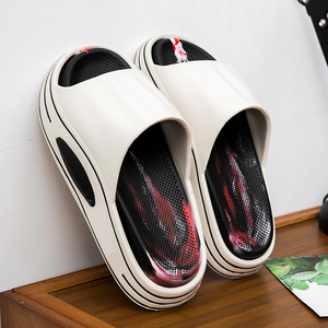 Chanclas antideslizantes para exteriores de alta calidad para hombre 2025, sandalias de fondo pesado con plantillas de PU y PVC - Product Image 4