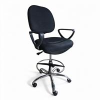 Chaise de bureau pivotante réglable en hauteur avec accoudoirs pour poste de travail assis-debout, vente en gros directe usine Chine