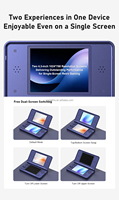 Console de jeu portable RG DS Plus Anbernic, nouvelle machine à clapet avec écran tactile double de 4,3 pouces et stylet, console de jeu vidéo Linux