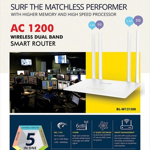 Routeur sans fil 5G BL-W1210M 1200 Mbps, répéteur WIFI double bande 2,4 GHz/5 GHz 10/100 Mbps, routeur pont AP, 4 antennes 5dBi, 4 ports LAN - Product Image 6