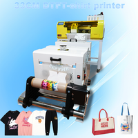 Cabezal de Impresión Simple/Doble de 33 cm para Camisetas y Tazas, Disponible. Impresora DTF A3 para Impresión de Etiquetas de Tela en Rollo, Impresión de Inyección de Tinta en Escritorio
