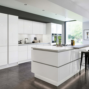 Mobili da Cucina <span class=keywords><strong>Bianchi</strong></span> Lucidi Personalizzati, Fornitore di Armadi da Cucina Moderni Lucidi, Set di Mobili da Cucina <span class=keywords><strong>Bianchi</strong></span> per la Casa - Product Image 4