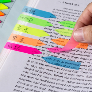 5 màu sắc vật nuôi dính lưu ý chất lượng tốt trong suốt chỉ số dán huỳnh quang mũi tên dính chỉ số Tab cho nghiên cứu chính thức - Product Image 3