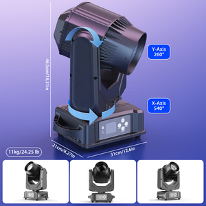 Großhandel Outdoor 250W LED Beam-Effekt Moving Head Wasserdicht IP65 Moving Head Bühnenlicht für DJ Disco Hochzeit Event Konzert - Product Image 5