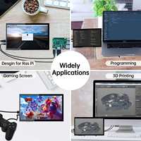 Ahududu PI 10.1/4/3/2/sıfır/B/B + Jetson Nano Win1/ 10/1024 için IPS ekran standı ile 600 inç ekran monitör 400x8/7