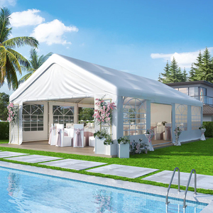 Canvas Party Tent Garden Gatherings Paired 20x20 Design Durable Carpas Para Eventos Elegant Wedding Tent For Ceremonies - Product Image 2