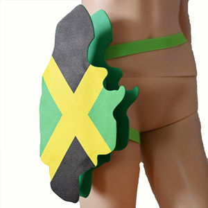 Sac de jambe de sport imperméable imprimé avec des drapeaux de pays, sac de cuisse de fitness unisexe, pochette pour télé<span class=keywords><strong>phone</strong></span> en PU avec fermeture éclair - Product Image 1