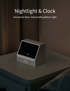 Réveil intelligent infrarouge avec télécommande, simulateur d'aube et <span class=keywords><strong>de</strong></span> coucher <span class=keywords><strong>de</strong></span> soleil, haut-parleur Bluetooth à bruit blanc, aide au sommeil, idéal comme cadeau - Product Image 2