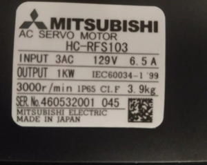Motor de CA Trifásico Mitsubishi HC-RFS103 HC-RFS103B con Comunicación EtherCAT 256 I/O Automatización Industrial - Product Image 6