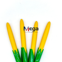 MEGA Vente à Chaud Jaune Nouveauté Poivre Maïs Forme Légumes Fruits Série Stylo À Bille Promotionnel pour La Publicité