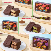 Vente en Gros Snacks Façon Chocolat de Dubaï Sauce Pistache Chocolat Noisette Millefeuille Chocolat Sandwich Noix Enrobées de Chocolat