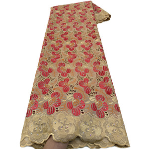 <span class=keywords><strong>Dentelle</strong></span> <span class=keywords><strong>blanche</strong></span> en coton pour tissus de <span class=keywords><strong>robe</strong></span> en voile suisse, écologique, pour <span class=keywords><strong>robe</strong></span> de mariée nigériane décorée de strass - Product Image 6