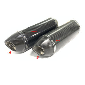 Silenciador de escape de motocicleta Universal de fibra de carbono de 51mm con silenciador para CB1000R Z800 CBR600 <span class=keywords><strong>NC700S</strong></span> - Product Image 1