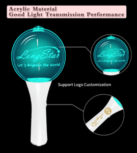Longstargift Toptan Özel Logo KPOP Ürünleri Konser Tezahüratı Uzaktan Kumandalı Yüksek Parlaklıklı <span class=keywords><strong>Led</strong></span> Işıklı Çubuk - Product Image 2