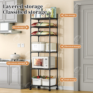Household Microwave <strong>Shelves</strong> Multifunctional <strong>Kitchen</strong> Storage Rack Organizer Metal Storage Racks Shelving <strong>Units</strong> <strong>for</strong> <strong>Kitchen</strong> - Product Image 4