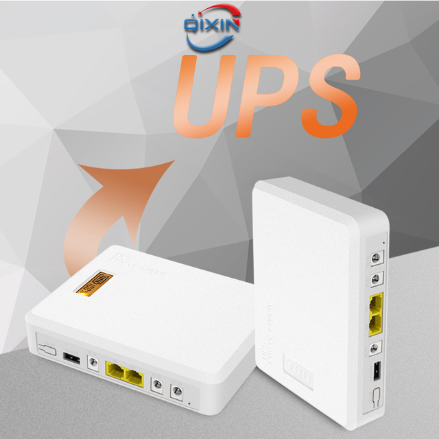 MiniUPS Single-Phase Uninterrupted Power Supplies POE Enabled Mini UPS for Wifi Router with 5V 9V 12V 24V Output 60Hz Frequency