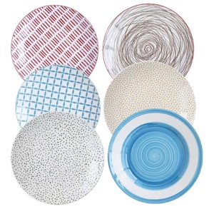 Assiette à dîner en porcelaine vintage, motif entièrement émaillé, écologique, style mignon, taille personnalisée, <span class=keywords><strong>service</strong></span> de table pour la maison, fête, restauration - Product Image 1