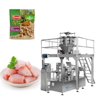 Machine d'emballage automatique de sacs préfabriqués de poitrine de poulet congelée