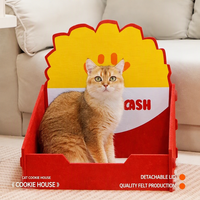 Jouet pour chat en feutre, griffoir triangulaire, nid pour chat, outil de nettoyage des griffes