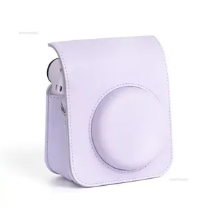 Casing kamera kulit PU casing pelindung lembut untuk <span class=keywords><strong>Instax</strong></span> Mini 12 tas perjalanan untuk tas kamera Film Fujifilm dengan tali bahu - Product Image 6