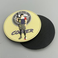 Écussons en PVC personnalisés avec logo en relief, design en caoutchouc 3D, étiquettes de vêtements, patchs pour vêtements