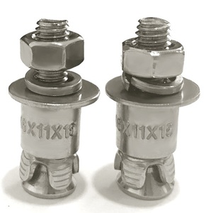Fixations réglables en acier inoxydable pour joints de meubles, avec boulons à dos en pierre, pour l'ingénierie et la quincaillerie. - Product Image 1