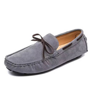 Zapatos de Hombre Hechos a Mano, Mocasines Vintage para Hombre, Color Marrón Grisáceo, Zapatos de Piel de Becerro Marrón, Casuales para Uso Diario, Estilo Retro, Resistentes al Desgaste - Product Image 3
