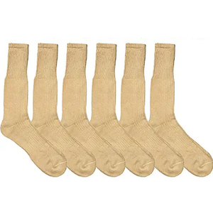 Custom Logo Knit Cushion Cotton Sport Crew Men Green <strong>Boot</strong> Socks - Product Image 4