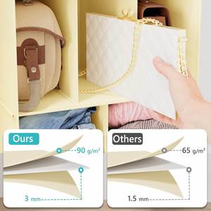 Organisateur de placard suspendu minimaliste avec 12 compartiments, rangement multifonctionnel pour vêtements, organisateur de garde-robe - Product Image 3