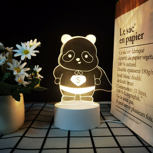 Hot Sale Bear Board Pieces Smart Touch <b>Switch</b> Remote Controlled Natural Cold Warm <b>Lighting</b> 3D Visual Effect Lamp - Product Image 6