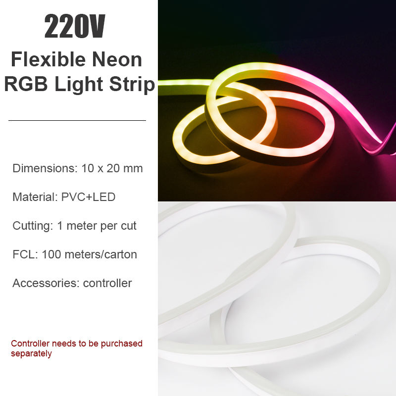 แถบไฟนีออน RGB 220V