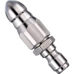 Boquilla de Alta Presión Water Rat de 6 Pulgadas con Seis Cabezales de Pulverización Frontales, Acero al Carbono, Resistente, para Limpieza de Tuberías y Lavado de Autos - Product Image 4