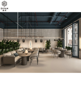 Vente en gros Ensemble de meubles complet de haute qualité sur mesure Meubles de restaurant stand de café - Product Image 6