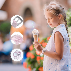 2023 nouveau bracelet en Silicone arc-en-ciel enfants étui couverture en silicone enfants âgés bracelet Transparent bande en TPU pour bracelet de montre <span class=keywords><strong>Airtag</strong></span> - Product Image 6